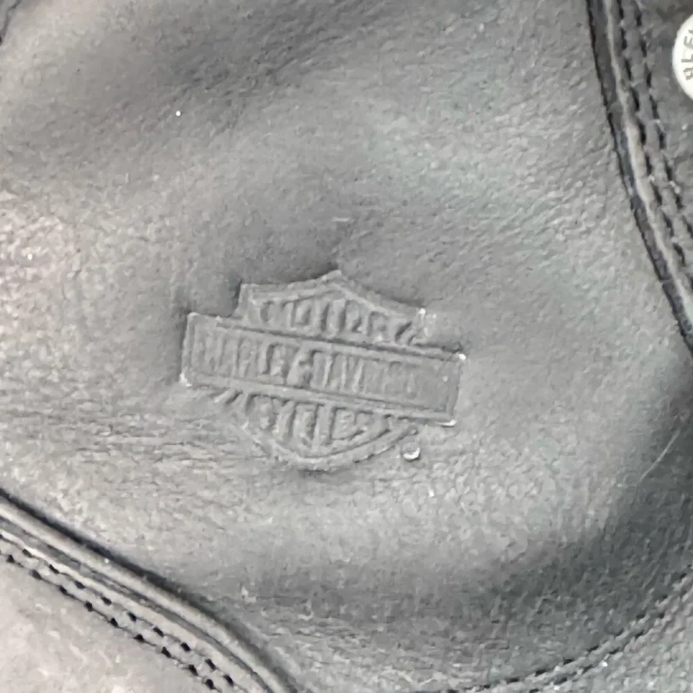 Harley Davidson Mens Midland Waterproof riding shoe sneaker sz 10 black leather